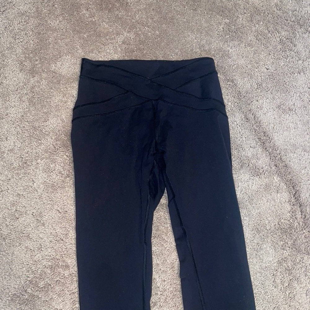 Lululemon black mesh leggings